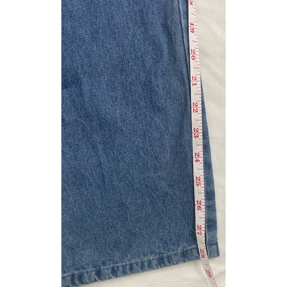 Briggs Women's Elastic Waist Jeans Size 18 Medium Blue 2-Pocket Classic Casual - Picture 8 of 9